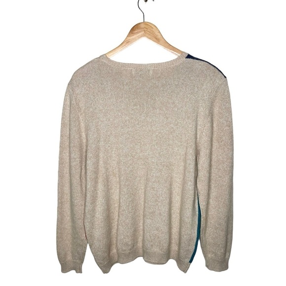 80’s Vintage Alfred Dunner Floral Embroidered Knit Sweater Large - Picture 2 of 11